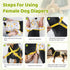 CZMIYRPY 3 Pack Washable Dog Diapers Female with Suspenders Diaper for Dogs Reusable Dog Diapers Dog Period Panties