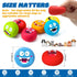 12 Hungdao Pcs Squeaky Dog Toys Latex Rubber Squeaky Ball Smile Face Emoticon Dog Toys Chewing Interactive Ball Bulk