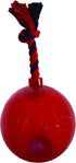 ZEUS Spark Tug Ball with Flashing LED, Large Dog Toy, Blue, 6.7 in, 98086, Orange