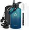 Insulated Water Bottle 64 oz, Triple Wall Vacuum Stainless Steel, Leak Proof & Non-BPA, Half Gallon Jug with Paracord