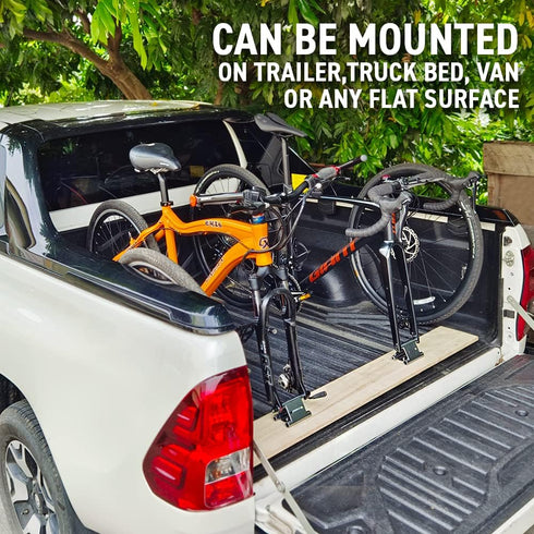 Triangle Bike Fork Mount Hitch Rack, 100mm with 9mm Quick Release for 9mmx100mm, 12mmx100mm, 15mmx100mm