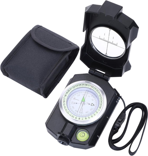 Sportneer Compass Survival Hiking Military Waterproof Lensatic Compass with Inclinometer for Camping