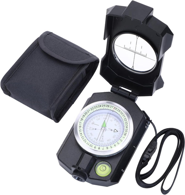 Sportneer Compass Survival Hiking Military Waterproof Lensatic Compass with Inclinometer for Camping