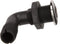 Seachoice 90-Degree Thru-Hull Connector, Fits 1-1/8 in. ID Hose, Max Hull 1-3/8 in., White