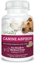 Canine Aspirin for Dogs, Fast Pain Relief for Small to Medium Dogs, Liver Flavor, 75 Chewable Tablets
