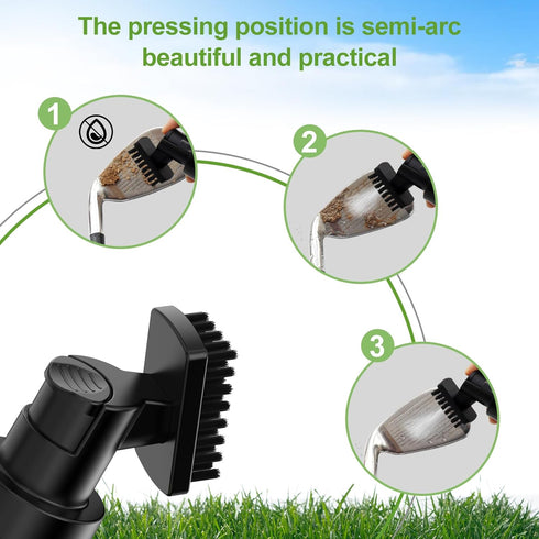 Golf Club Cleaner Brush with Carabiner Clip and Leak-Proof Water Bottle, Lightweight Cleaning Tool for Clubs