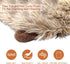 LEGEND SANDY Dog Squeaky Toys for Small Doggies, Cute Plush Bundle, Natural Cotton Puppy Chew for Teething (Hedgehog)