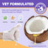 HICC PET Cleaning & Deodorizing Bathing Wipes for Dogs and Cats, Nourish Fur Coconut Oil Grooming Wipes
