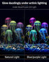 Uniclife 6 Pcs Glowing Jellyfish Ornament Decoration for Fish Tank Aquarium