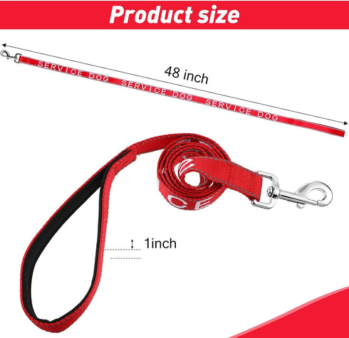 Frienda Emotional Support Dog Leash, Reflective ESA Leash with Waterproof Neoprene Handle for Service Dog Vest