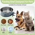 kathson 2 Pcs Dog Kennel Water Bowl - Stainless Steel No Spill Hanging Pet Food Water Bowl for Cats & Dogs (Gray)