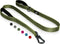 TwoEar 6FT 1IN Strong Green Dog Leash with 2 Padded Handles, Comfortable Soft Dual Handle for Small Medium Large Dogs