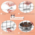 Pet Dog Water Bowl for Cage, Stainless Steel Non-Spill Hanging Bowl with Clamp Holder for Small Medium Large Dogs