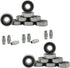 Inline Roller Speed Hockey Bearings Package - 16 Bearings & 8 Spacers Kit (ABEC 9, 7, 5 - Black)