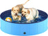 Niubya Collapsible Dog Pool, Portable Hard Plastic Swimming Pool for Pets, Indoor/Outdoor Wading Pool, 48 x 12 Inches
