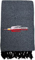 Thunderbird Heavyweight Yoga Blanket or Throw - Charcoal (Dark Grey/Black), Made for Yoga!