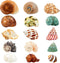 15PCS Natural Hermit Crab Shells, Sea Conch Size 1.6"-3.2", Turbo for Small to Medium Crabs