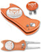 VISUALIZE Elite Switchblade Golf Divot Repair Tool Set with Ball Marker, Aluminum
