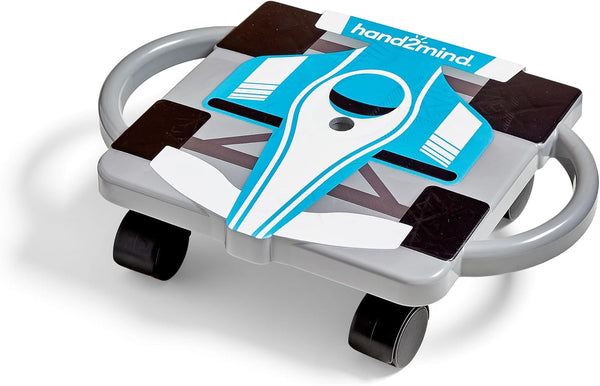 hand2mind Blue Speedway Racer Scooter Board, Floor Scooter Board, Gross Motor Toys,
