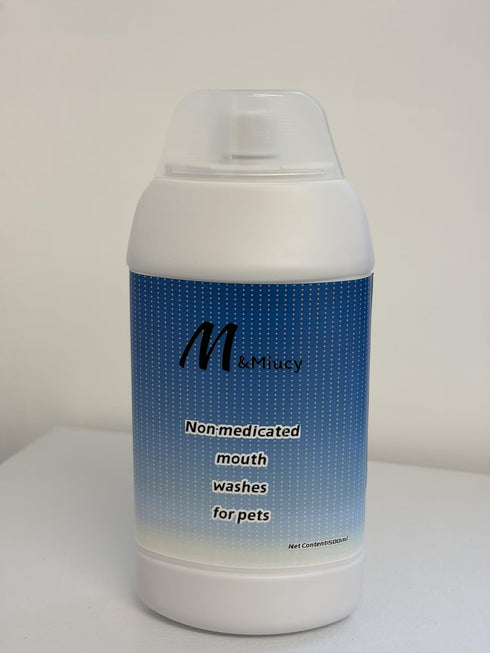 M&Miucy 1 Oz Nonmedicated Mouth Washes for Pets, Natural Pet Oral Care Water Additive, Fl