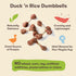 Pet 'n Shape Duck 'n Rice Dumbbells Dog Treats, 3 Ounce