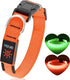 Light Up Dog Collar, Adjustable LED Dog Collar Rechargeable Waterproof for Night Walking, Glow in The Dark for Medium