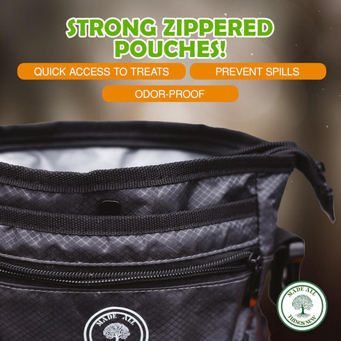 Made All Things New Dog Poop Holder with Dog Poop Bag Dispenser for Responsible Pet Owners - Leave no Trace!