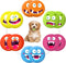 Hungdao 12 Pcs Squeaky Dog Toys Latex Rubber Squeaky Ball Smile Face