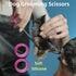 40Pcs Shear Grips Inserts - Soft Silicone Finger Rings for Comfortable Dog Grooming Scissors and Pet Hair Trimming