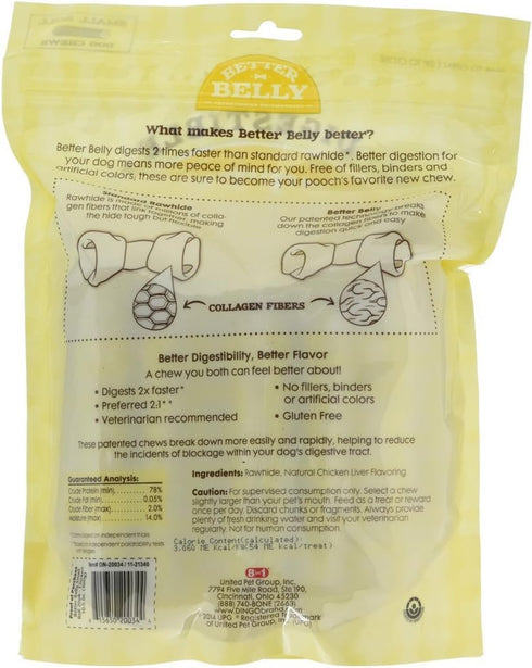 Better Belly Small Roll Bones - 60 Bones (3 Packs with 20 Bones Each)