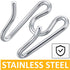 (5 Pack) Stainless Steel Prong Collar Links for H. Sprenger 4.0mm Collar Extra Links, Silver