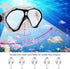 Set, Swimming Set Gintenco Kids Snorkel Diving Mask for Children as Unisex Kids Goggles, Anti-Fog Diving Mask and Dry