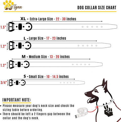 ADITYNA Heavy-Duty Premium Leather Dog Collar for Extra-Large Dogs - Padded Soft Genuine Leather