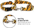 2PCS Adjustable Halloween Dog Collar with Wizard School Printing and Funny Leash for Medium Pets (Yellow, Medium)