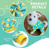 KYEESE Velvet Dog Pajamas, Soft Pjs for Medium Sized Dogs with Yellow Ducks Pattern, Stretchy Pet Jammies Coat Comfy