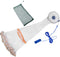 TOMETURE Hand Cast Fishing Net with Aluminum Alloy Frame and Steel Weights, 1.2m