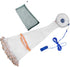 TOMETURE Hand Cast Fishing Net with Aluminum Alloy Frame and Steel Weights, 1.2m