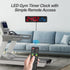 15" Countdown/Up/Stopwatch/12-Level ANJANK Large Gym Timer, LED Digital Wall Clock with Seconds, Timing for Workout