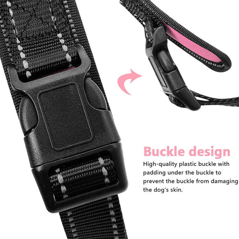 Beirui Pink Rhinestone Dog Harness - Reflective Bling Nylon Vest with Sparkly Bow Tie for Small Medium Large Dogs