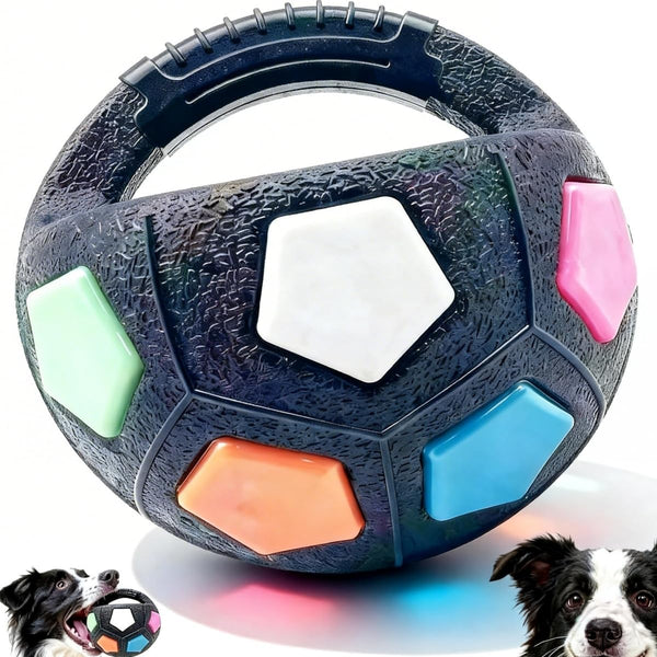 Loisdaro Calming Ball for Dogs - Squeaky Floating Chew Toy, Anxiety Relief &