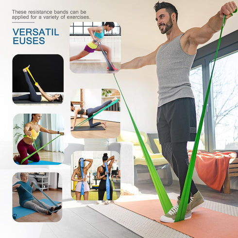 Professional Resistance Bands, Latex-Free Work Out Bands, Stretch Bands for Women or Men, Exercise Set