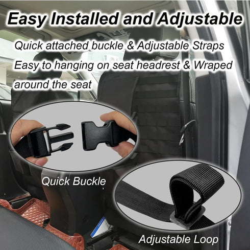 Automotive Gun Racks Vehicle Seat Back Holder for Hunting Accessories, Rifle Gun Storage Organizer, Deer/Duck Hunting