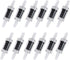 Aquarium Air Tubing Accessories Non-Return Valves, Check Valve for 3/16 '' Fish Tank Air Line (Black, 12 pcs)