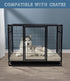 Leather XL Dog Bed - Waterproof Hair Resistant - Washable Covers - Easy Clean Orthopedic Egg Crate Foam