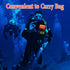 Scuba Diving Gear Bag with Finger Reel/SMB Safety Surface Marker Buoy and Mesh Storage Pocket for Snorkeling Equipment