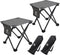 Opliy Camping Stool 2 Pack,13.5 Inch Portable Folding Stool for Outdoor Gardening and