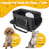 3-in-1 BABORUI Center Console Dog Car Seat, Portable Pet Carrier, Cat Car Seat with Zipper Fold Storage, Travel Ride