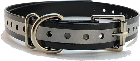 Replacement ¾” Dog Collar Strap Bands with Double Buckle Loop for All Brands of Pet Shock Bark Collars and Fences