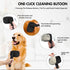 Dog Self Cleaning Slicker Brush for Shedding, Ideal for Short and Long Haired Dogs and Cats, Black