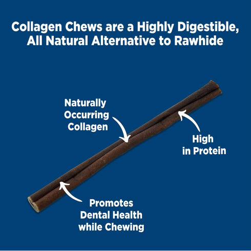 Barkworthies Collagen Sticks (12-Inch, 2-Count) - Highly Digestible, Great Tasting, Single Ingredient Dog Chew